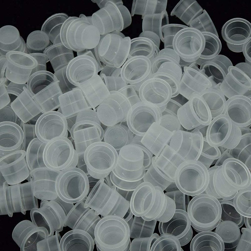 New Star Tattoo 200pcs Plastic Large Ink Pigment Cups #15 - Tattoo Ink Caps for Supplies - Image 2
